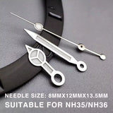 High Quality Watch Hands Polished Silver Gold Green Bright Luminous For Nh35 Nh36 Movement Mod 904L VS Clean Japan Watches