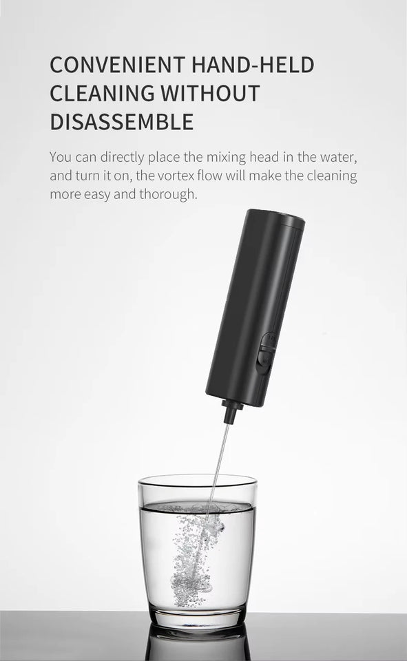 Kitchen Powerful Stirrer Milk Frother Handheld Foam Maker for Lattes Whisk Drink Mixer Coffee Electric Rechargable Egg Beater