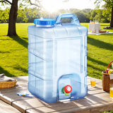 28L Water Storage Container Large Capacity Mineral Water Barrel Dustproof Camping Drinking Water Bucket for Self-Driving Tour
