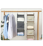 Non-woven Closet Wardrobe Cabinet Organizer Hanging Pocket Drawer Clothes Storage Clothing Home Organization Hanging Storage Bag