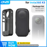 Accessories Set for Insta360 X3 X4 X5 Lens Guard Screen Protector Storage Bag Silicone Case Lens Cap Protective Frame Insta 360