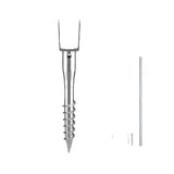 SucceBuy No Dig Ground Anchor 1Pcs 3.94 x 2.76 x 27.56 in DIY Screw in Post Stake Includes 6 Lag Bolts & a Rebar U-Shape Holder