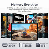 SVITOO Android 16 Tablet 11 Inch Unisoc T615 20GB RAM 128GB ROM 8800mAh Battery WiFi 5 Bluetooth 5.0 GPS Widevine L1 With Case