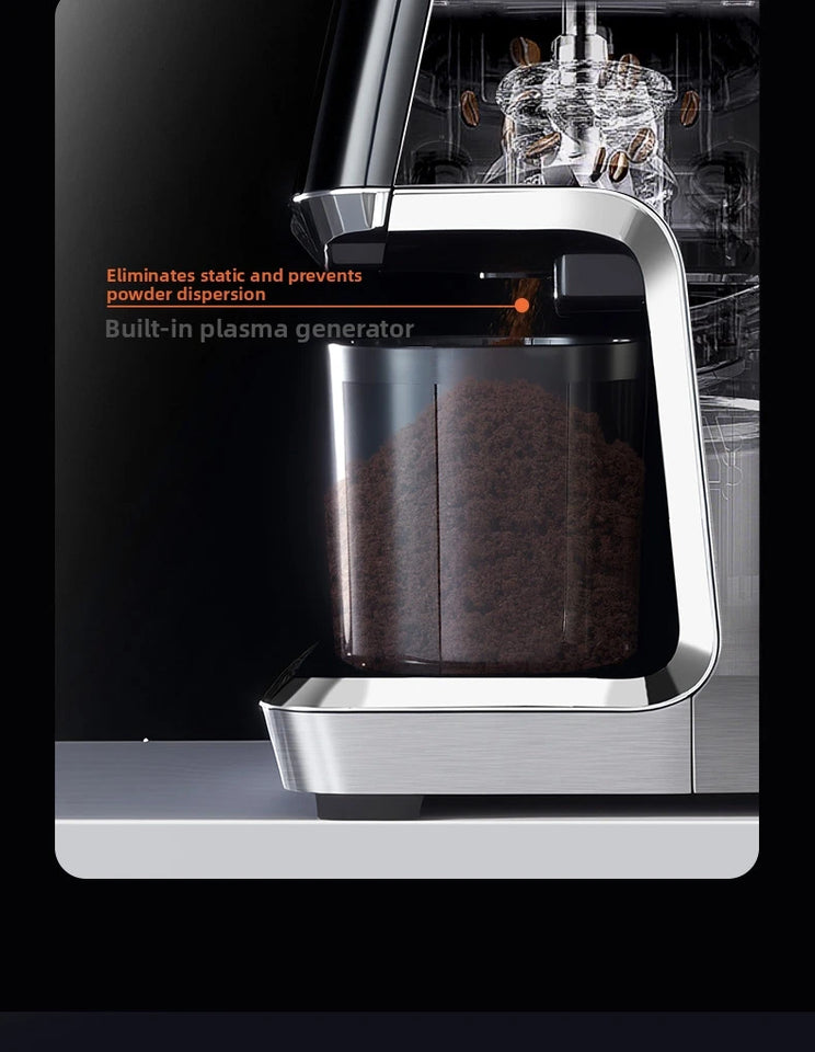 Touchscreen Electric Coffee Grinder - Automatic Commercial & Home Use, Stainless Steel Burr Mill with Dose Control, LCD Display