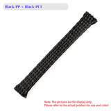 1~100m New Braided Cable Sleeve 4 8 12mm Flexible PP Cotton + PET Yarn Harness Sheath Dust Proof Wire Sleeving Protection Wrap