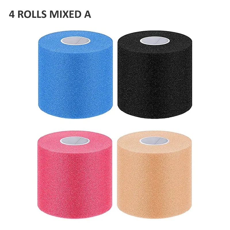 4/6 Pieces Foam Underwrap Sports Tape Pre Wrap Athletic Tape  Bandage for Ankles Wrists Hands Knees