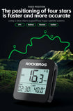 ROCKBROS Bike Computer GPS Speedometer Road Bike MTB IPX6 Waterproof Wireless Stopwatch Cycling Odometer Bicycle Accessories