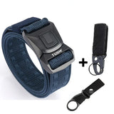 Solid Quick Release Metal Buckle Canvas Tactical Belts Comfortable Webbing Waistband Outdoor Corps Training Hiking Belt For Men