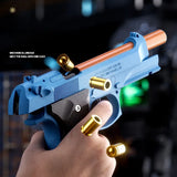 Sig17  M9a3 Toy Gun Throwing Shell Pistol With Target Laser Soft Bullet Airsoft Outdoor Sports CS Weapon for Children Gift