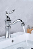 Chrome Basin Faucet Brass Black 360° rotatable basin faucet European-style Hot and Cold mixing faucet Brushed