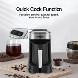Sonifer Automatic Turkish Coffee Maker SF-3588, Smart Anti-Spill Sensor, Fast & Slow Brew Modes, 250ml, 700W, One-Touch