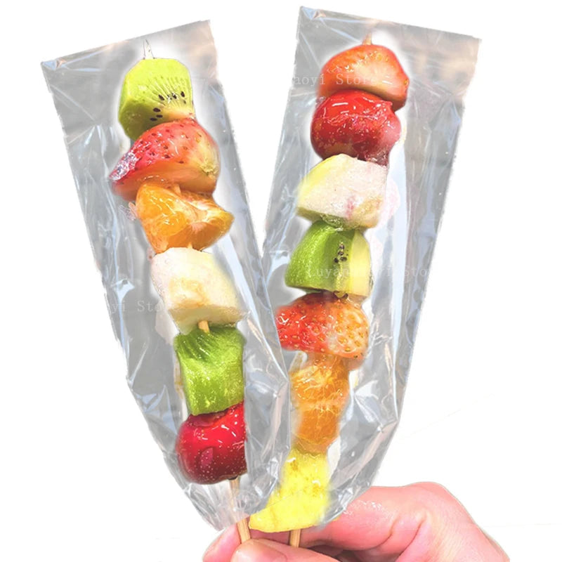 50Pcs Christmas Transparent Candied Haws Packaging Bags OPP Plastic Candy Bags Wedding Baby Shower Birthday Party Supply