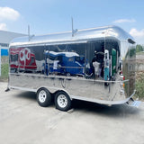 Customized Fast Food Truck Stainless Steel Trailer Full Kitchen Setup for Snacks Hotdogs Candies Chips Ice Cream Business
