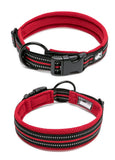 Winhyepet Dog Walking Collar Comfort Padded with Buckle Nylon Traveling Collar Tactical Dog Suplies 11 Colors Size XXS-XXXL