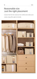 Tianzong Closet Comforters Zipper Storage Box Wardrobe Clothes Organizers with Lid Fabric Cube Home Wardrobe Folding