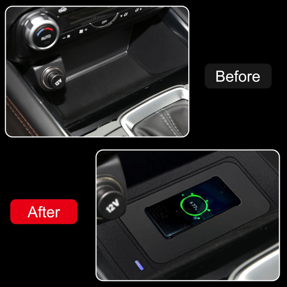 Fit for Mazda CX-5 2018-2022 Wireless Charger Adapter Mobile Phone Fast Charging 15W