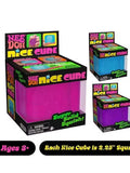 Schylling NeeDoh Nice Cube Sensory Squeeze Toy with Super Solid Squish Stress Relief Anxiety Sensory Toy 2.25" Cube Party Gifts