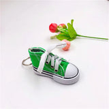 3D Canvas Sneaker Tennis Shoe Keychain Blue Pink Black White Sports Shoes Keyring Bag Ornaments Car Trinket Keyring Accessories