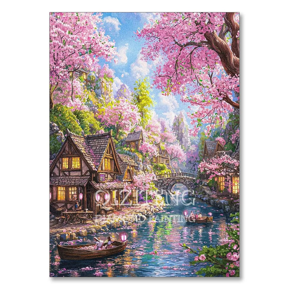Sea Sailboat 5D Diamond Painting Kit Seaside Scenery New Arrivals Mosaic Cross Stitch DIY Home Decor Gift for Adult Beginners