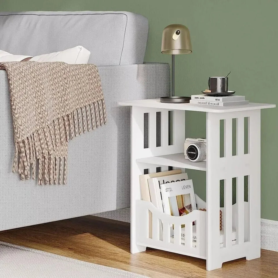 Small Bedside Table Sofa Side Table Living Room Cabinet Side End Coffee Tea Table Nightstand Storage Shelf Bedroom Furniture