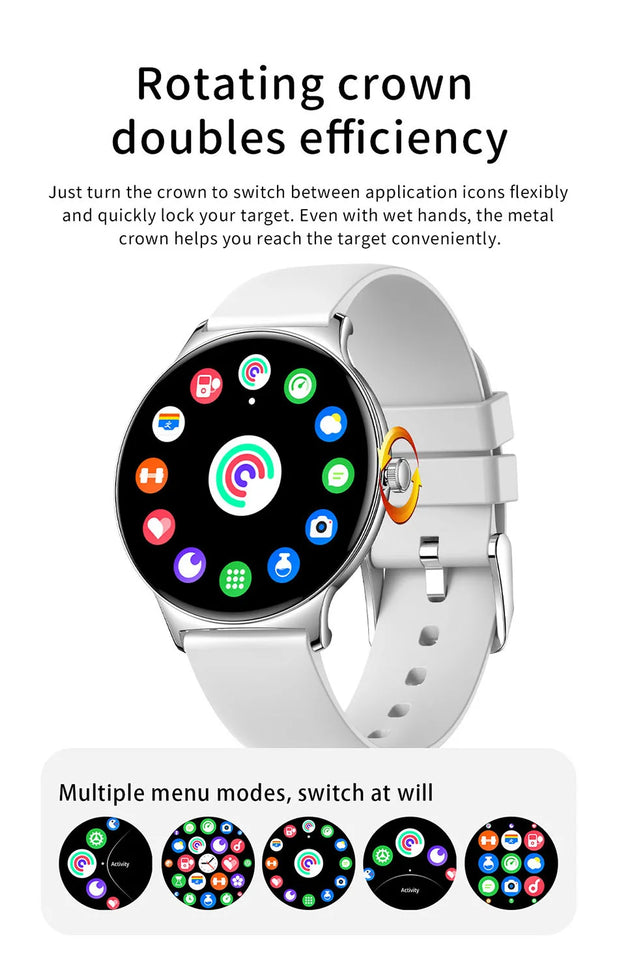 2025 Ultra-thin Durable Women Smart Watch 1.43" Amoled Screen Wireless Call Sports Health Fitness Women Watches For Android iOS