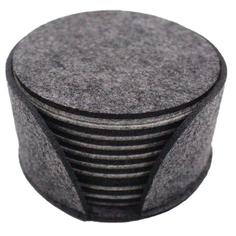 10pcs Round Felt Coaster Dining Table Protector Pad Heat Resistant Cup Mat Coffee Tea Hot Drink Mug Placemat Kitchen Accessories