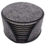 10pcs Round Felt Coaster Dining Table Protector Pad Heat Resistant Cup Mat Coffee Tea Hot Drink Mug Placemat Kitchen Accessories