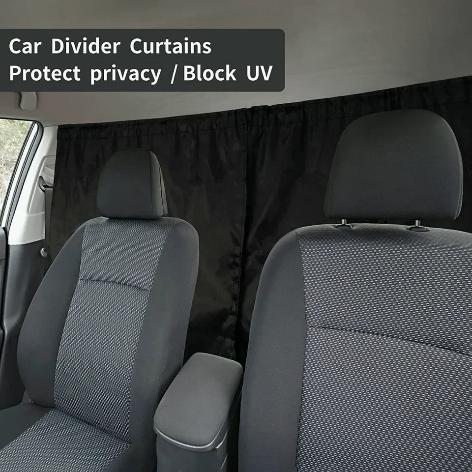 2Pcs/Set Car Sun Shade Privacy Curtain Taxi Commercial Vehicle Isolation Partition Protection Curtain Auto Accessories