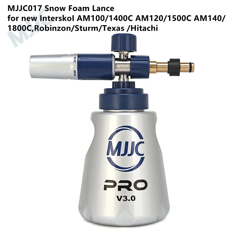2025 New Arrivals! MJJC Snow Foam Lance PRO V3.0 High Pressure Car Washer Compatible Varies Adapters 1.2L Bottle Foam Gun Cannon