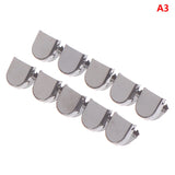 10PCS Metal Shoelaces Tips Head No Tie Shoelaces Metal Lace Lock DIY Sneaker Kits