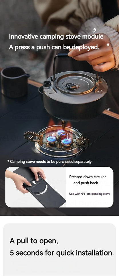 Naturehike Outdoor Folding Table Folding IGT Table Accessories Multifunctional Portable Picnic Only Accessories Stove Bracket