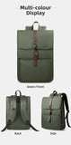 HK Men's Fashion 15.6" Laptop Backpack Waterproof Work Backpacks Teenage Student Charging Travel Shoulder Bag Women's Backpack