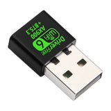 USB WiFi 6 Bluetooth 5.3 Adapter USB WiFi Network Wireless Wlan Receiver Dual Band 2.4/5.8GHz Mini USB WiFi Dongle Driver Free