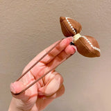 10PCS/Set Milk Coffee Girl Hair Ropes Cute Rabbit Bow Baby Princess Ponytail Rubber Bands Hair Accessory for Girl