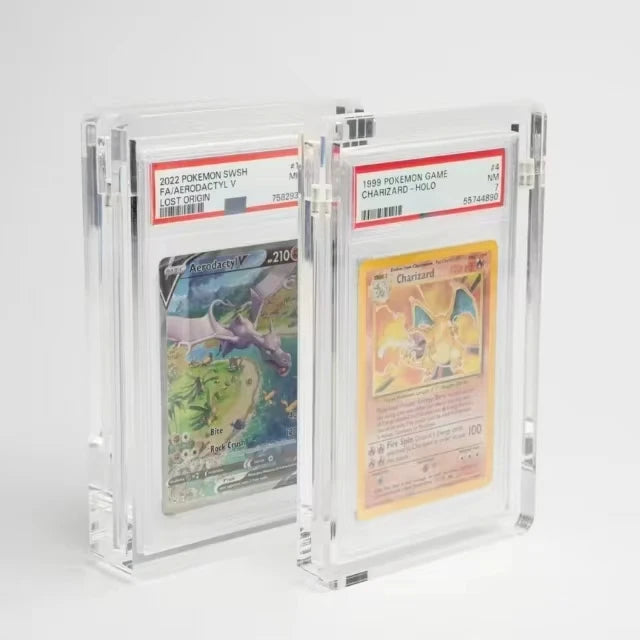 Custom Magnet Acrylic Graded Card Collectible Slab Acrylic Display Case for CGC BGS TCG Grading Card Slab Protector