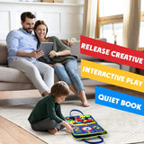 Montessori Toys Busy Board Sensory Activity Developing Board for Motor Skills,Learning Board for Toddlers  Christmas Gift