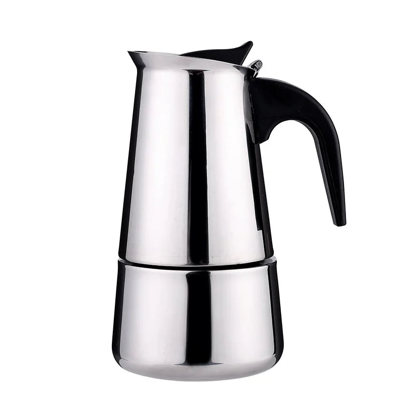 Stainless Steel Coffee Pot, Mocha, Espresso, Latte Percolator, Stove, Coffee Maker, Drink Tool, Cafetiere, Latte Stovetop