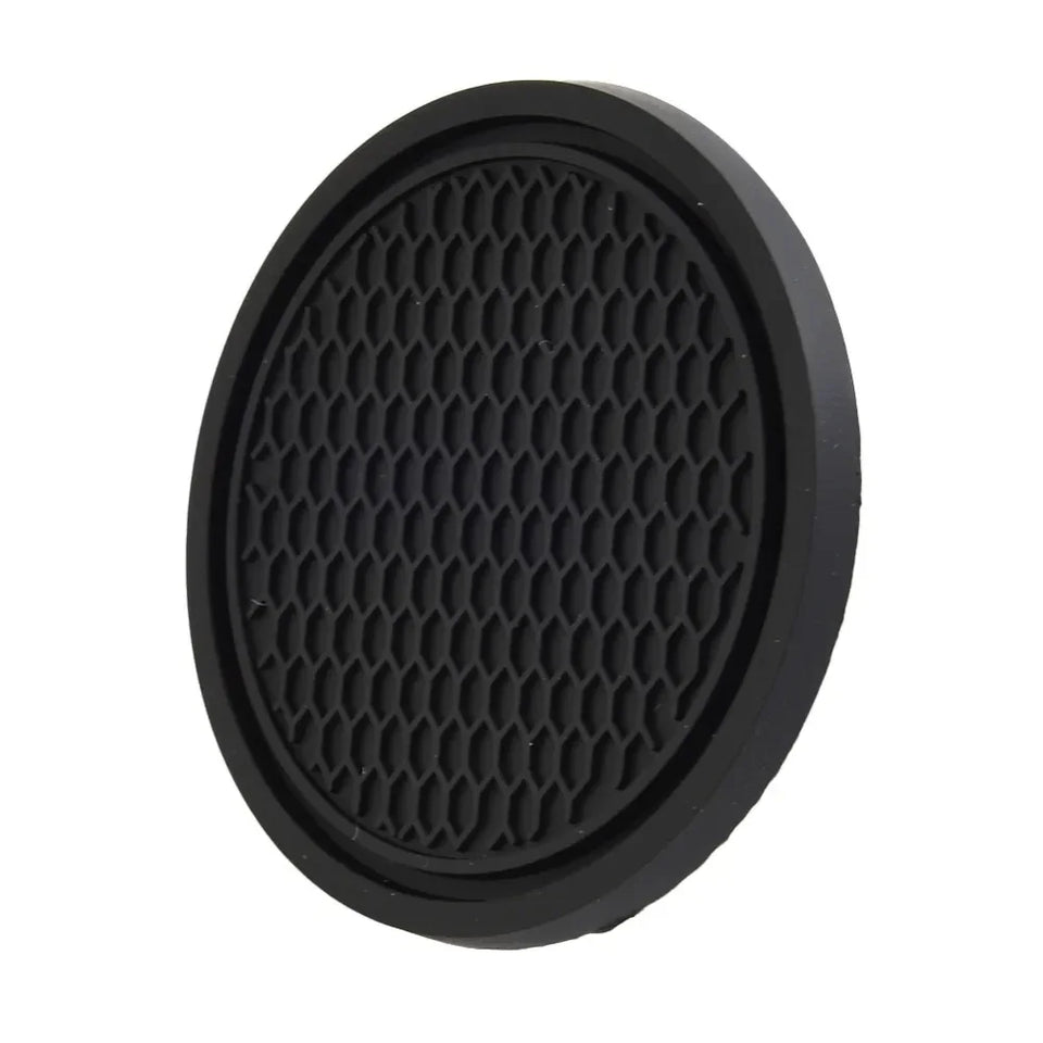 2pcs Black Car Auto Cup Holder Anti Slip Insert Coasters Pads Interior Accessories For Most Cups Accessories