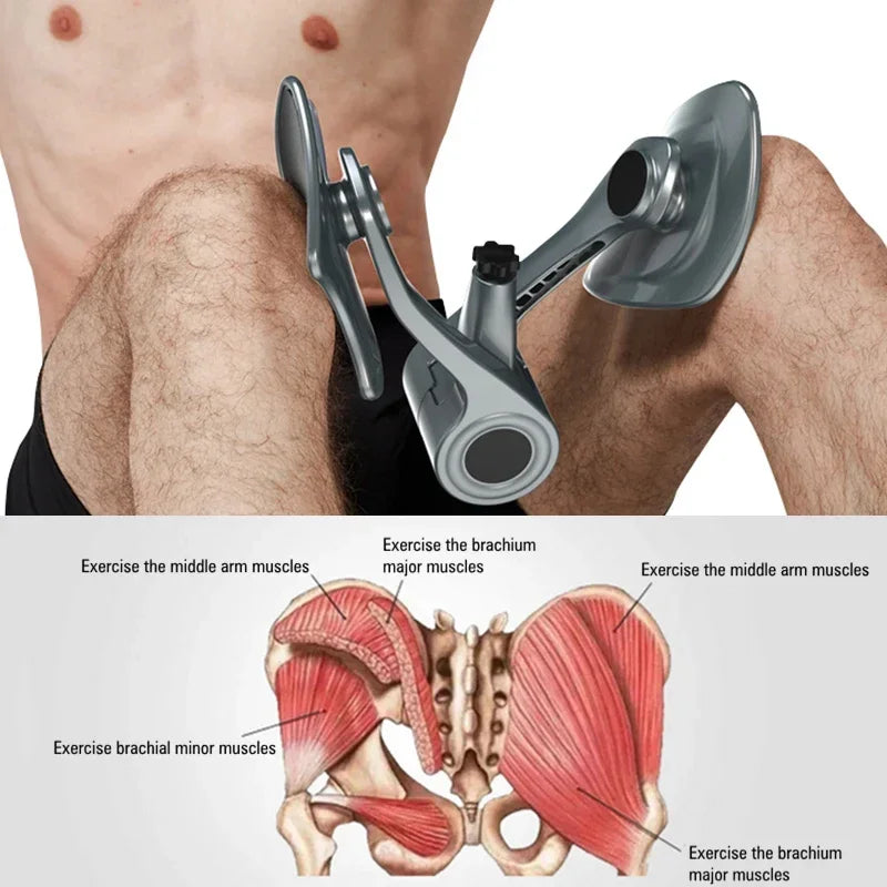 Adjustable Resistance Inner Thigh Trainer Leg Exerciser for Glutes Core and Hip Workout Portable Home Gym Fitness Equipment Adul