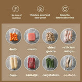 Automatic Small Food Vacuum Sealer Machine for Fresh Cooked Food Plastic Packaging Compact Sealers Food Preservation
