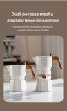Bincoo Dual Valve Moka Pot Espresso Machine Thermostatic Extraction Coffee Moka Pot Hand Brewed Coffee Pot Barista Accessories