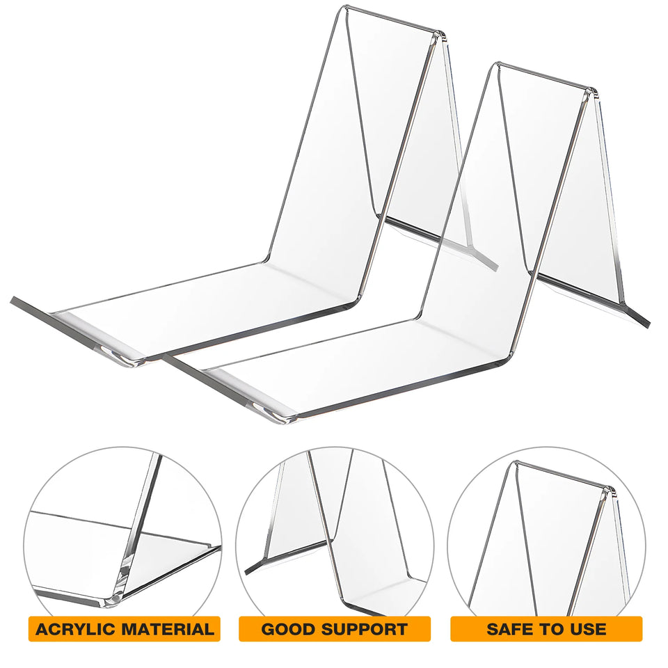 2 Pcs Acryl shop Display Stands Shopping Mall Sandal Racks Sneaker Holders