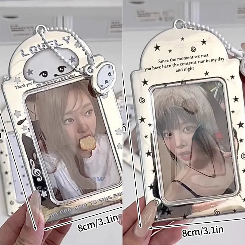 Idol Photocard Holder Photo Album pc holder kpop Protector Sleeves Keychain for Bag Poka Supplies Photo Decoration Cardholder