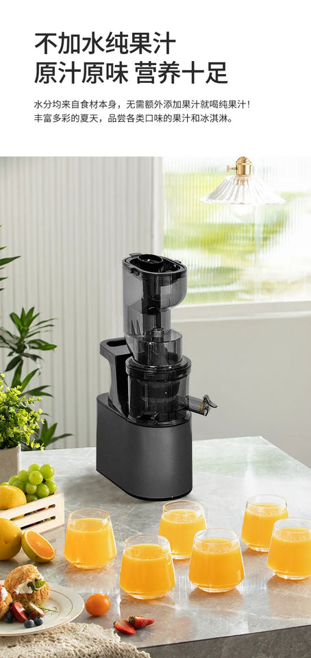 Juicer Slag Juice Separation Small Household Large Diameter Commercial Mixing Juicer Automatic Slow Juice Machine