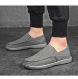 Fashion Men's Sneakers Canvas Breathable Men's Walking Driving Shoes Comfortable Outdoor Men Flats Casual Shoes Tenis Masculino