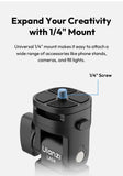 Ulanzi LA04 Univeral Light Stand Adapter with 1/4" Cold Shoe Mount for Phone Stand DSLR Camera LED Light 180° Tilt for Lighting