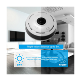 360Degree Panorama CCTV Camera Wifi 1080P HD Wireless VR Camera Remote Control Surveillance Camera P2P US Plug
