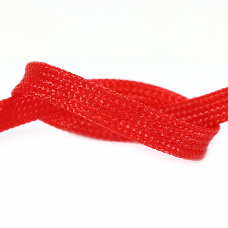 2/30M 2mm - 25mm High Density Nylon Mesh Tube Wire Insulated Sheath 12colors Cable Sleeve PET Expandable Braided Sleeving