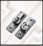 1pc Security Door Lock Handle Commercial Residential Grade Anti-Pick Lock with Adjustable 90°/180° Slide Indoor Outdoor Use