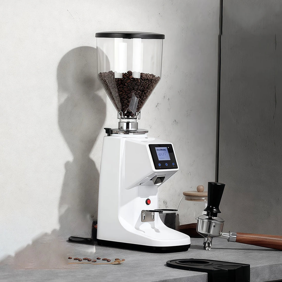 High Precise Modern Coffee Powder Grinder Machine 64mm Flat Burr Grinder Moledora De Cafe